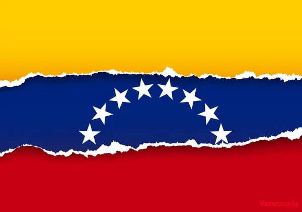 Designflagge von venezuela — Stockvektor