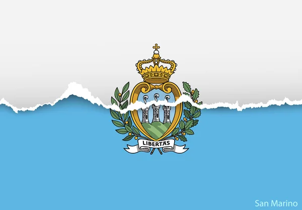 Design flag of San Marino — Stock Vector