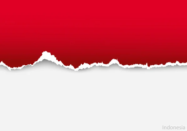 Design flag of Indonesia — Stock Vector