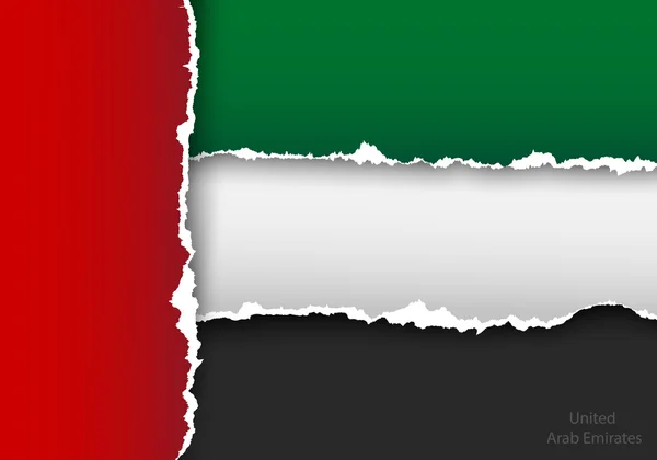 Design flagga Förenade Arabemiraten — Stock vektor