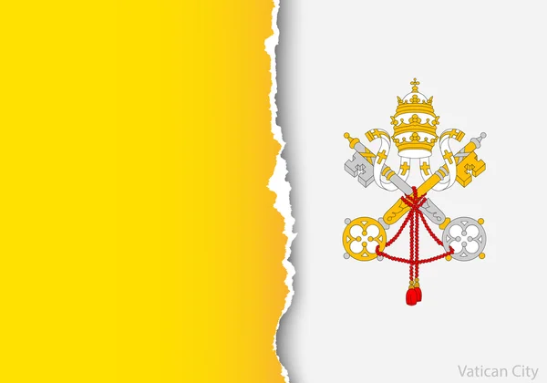 Design flag of Vatican City — Stock Vector