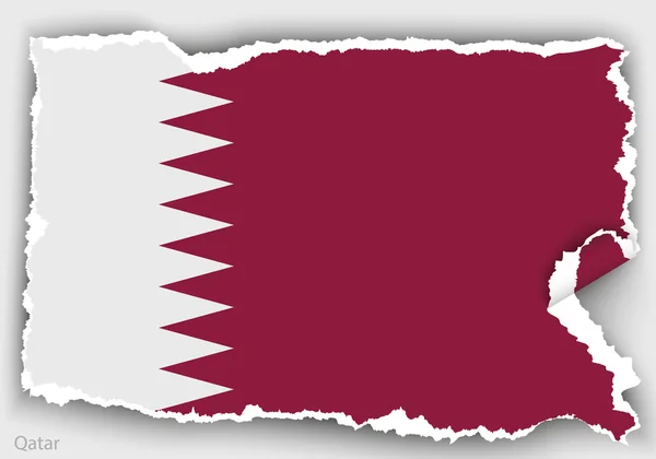Bandera de Qatar — Vector de stock