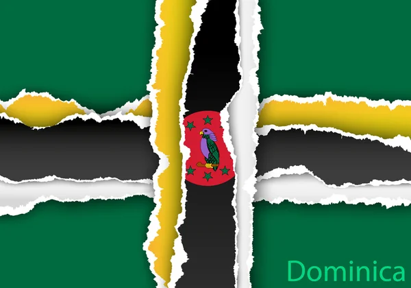 Design a Dominikai Közösség zászlaja — Stock Vector