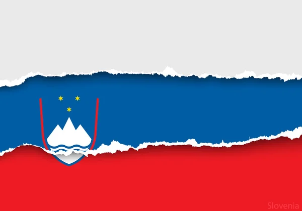 Drapeau design de Slovénie — Image vectorielle