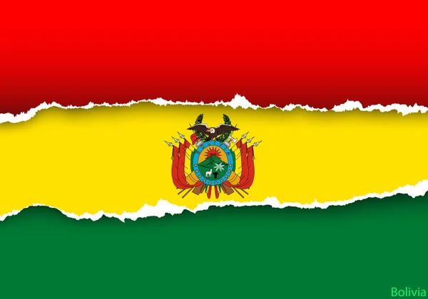 Design flagga Bolivia — Stock vektor