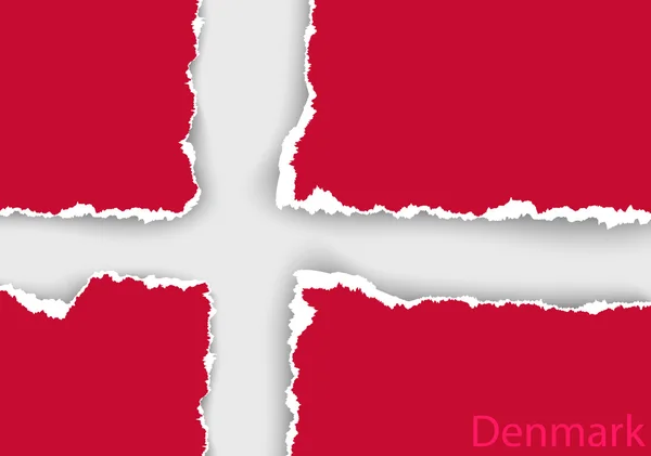 Bandera de Denmark — Vector de stock