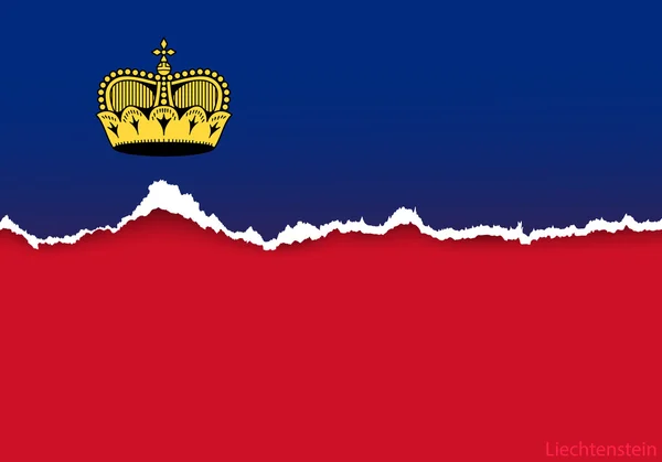 Design flag of Liechtenstein — Stock Vector