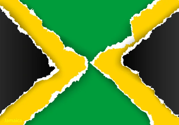 Návrh vlajka Jamajka — Stockový vektor