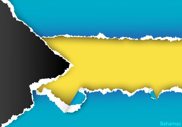 Bandeira de design de Bahamas —  Vetores de Stock