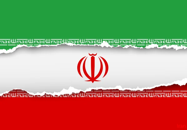 Ontwerp vlag van Iran — Stockvector