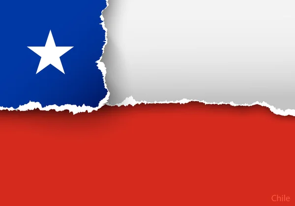 Design flagga Chile — Stock vektor