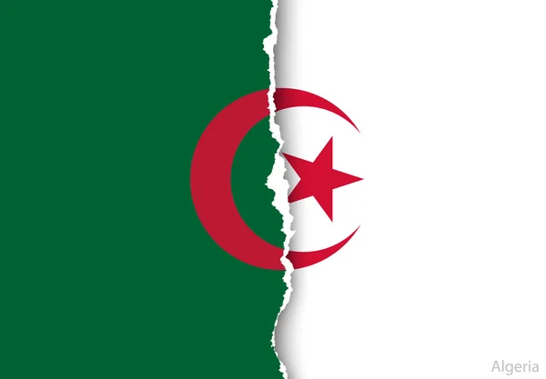 Design flag of Algeria — Stock Vector