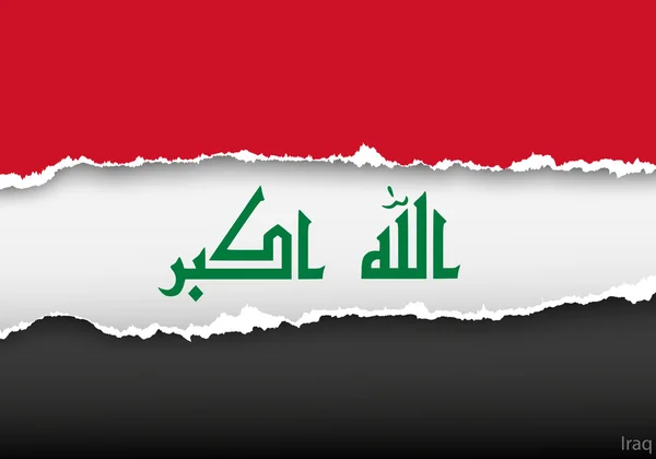 Ontwerp vlag van Irak — Stockvector