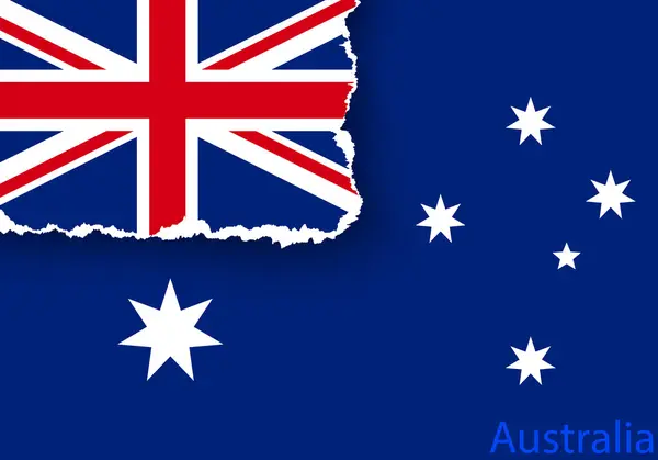 Design flag of Australia — Stock Vector