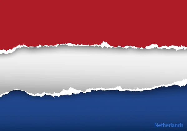 Projekt flagi z Holandii — Wektor stockowy
