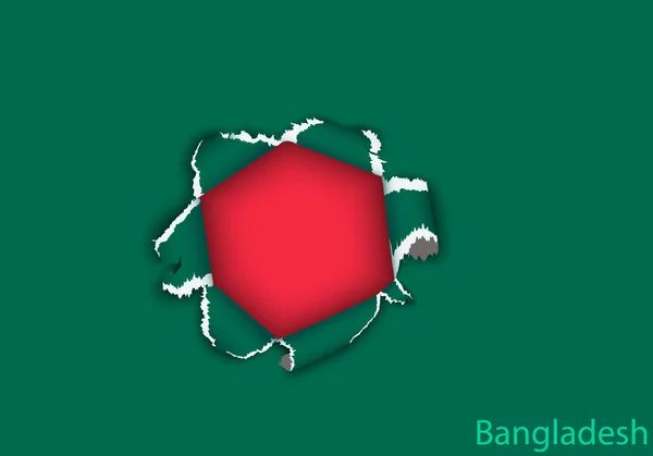 バングラデシュの国旗をデザイン — ストックベクタ