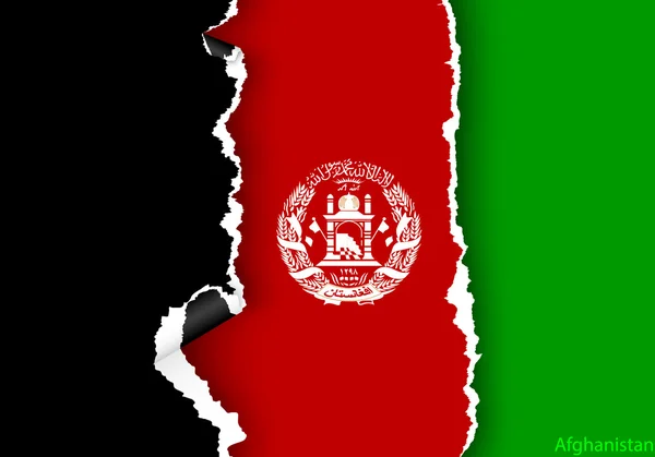 Design flagga Afganistan — Stock vektor