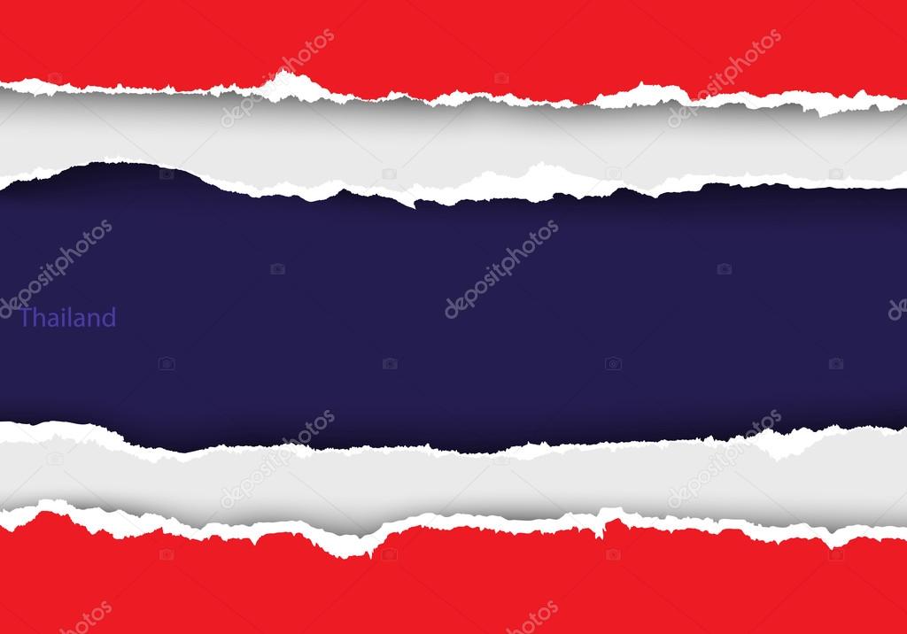Design flag of Thailand 