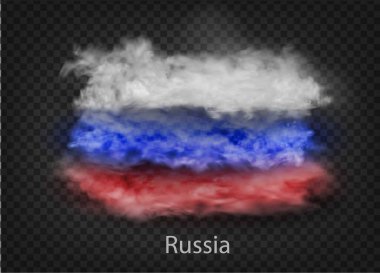 Duman ve bulutların arka planı. Vektör illüstrasyonu