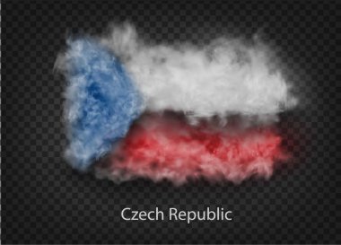 Duman ve bulutların arka planı. Vektör illüstrasyonu