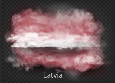 Duman ve bulutların arka planı. Vektör illüstrasyonu