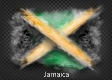 Duman ve bulutların arka planı. Vektör illüstrasyonu