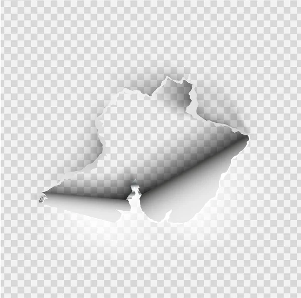 Trasiga Hål riven i rippat papper på bakgrund — Stock vektor