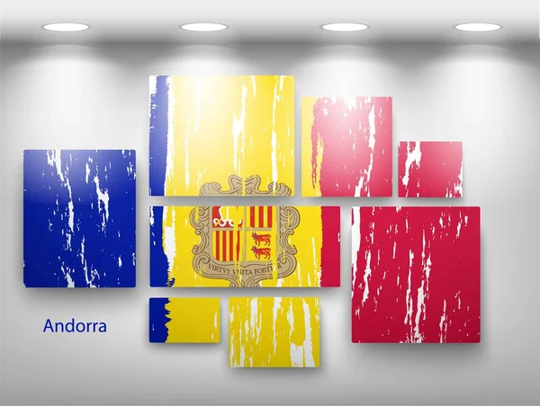 Pintura Punto Bandera Fondo Transparente Ilustración Vectorial — Archivo Imágenes Vectoriales