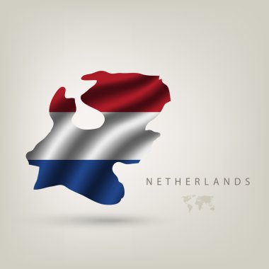 bir ülke olarak Hollanda bayrağı