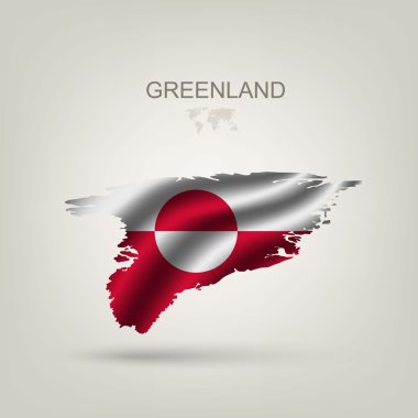 Grönland bir ülke olarak bayrağı