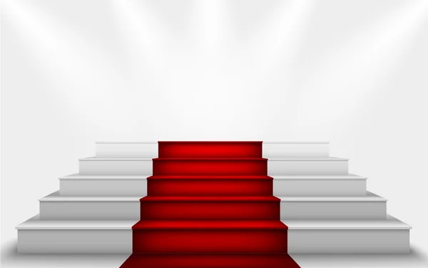 Stairs to the podium — Stock Vector