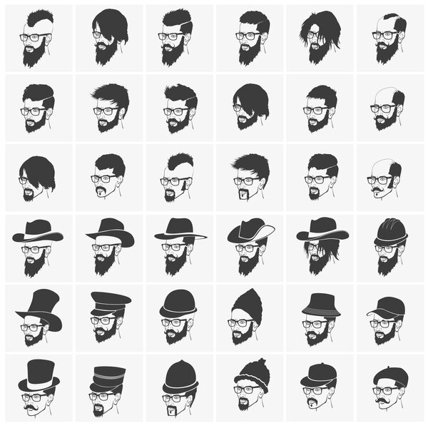 Male styles with hats, and beards
