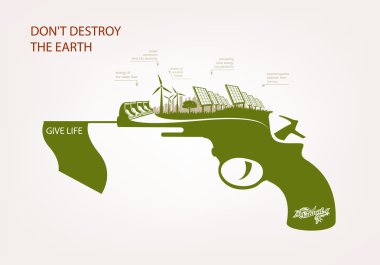 Rüzgar-yeti elektrik güneş panelleri