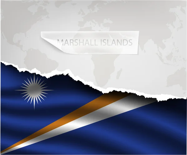 Bandeira das Ilhas Marshall — Vetor de Stock