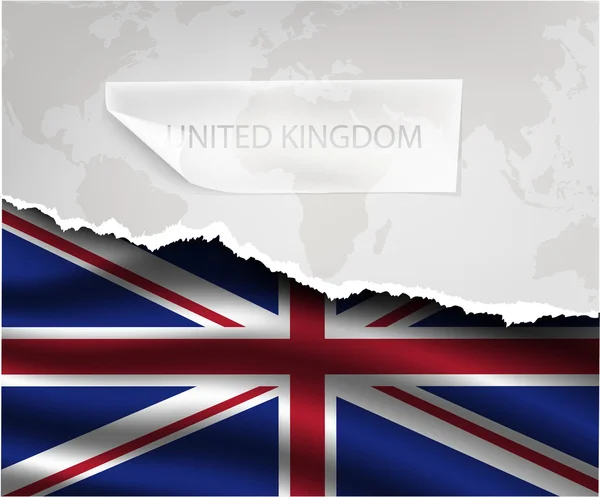 Flagge Großbritanniens. — Stockvektor