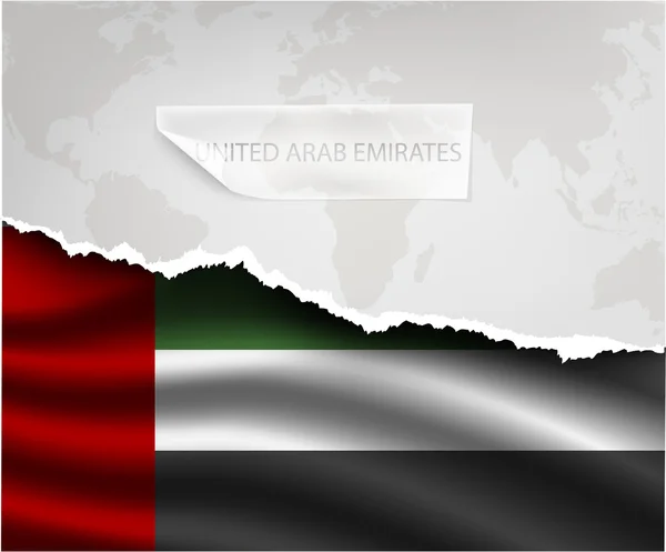UNITED ARAB EMIRATES flag — Stock Vector
