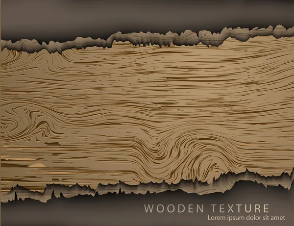 木製の背景からテキストのテンプレート — ストックベクタ
