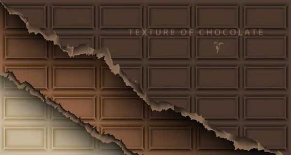 Chocolate bar background — Stock Vector