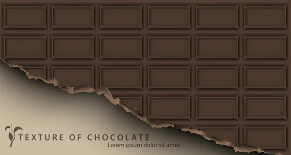 Chocolate bar fundo — Vetor de Stock