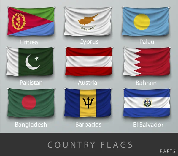 不同的国家标志 — 图库矢量图片