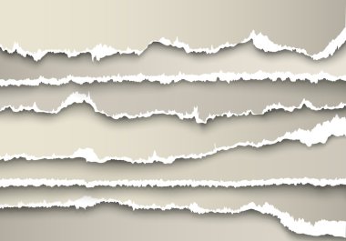 Sayfa yırtılmış kağıt kümesi