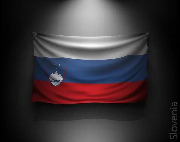 Bandeira acenando de slovenia —  Vetores de Stock