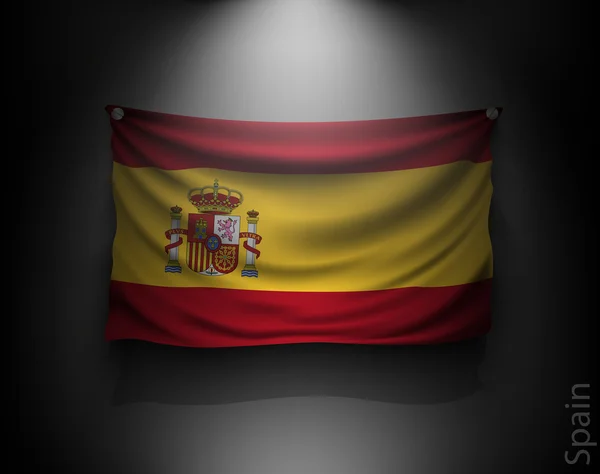Bandeira acenando de Espanha —  Vetores de Stock