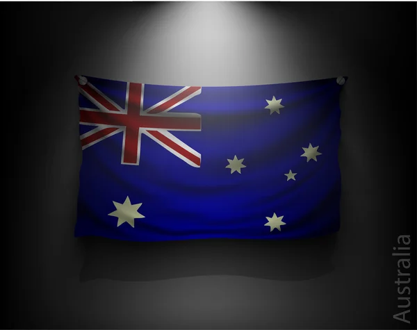 Flagge von Australien schwenken — Stockvektor