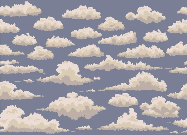 Ephemeral vintage clouds — Stock Vector
