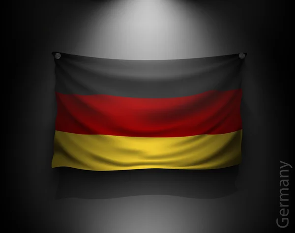 Deutschland-Fahne schwenken — Stockvektor