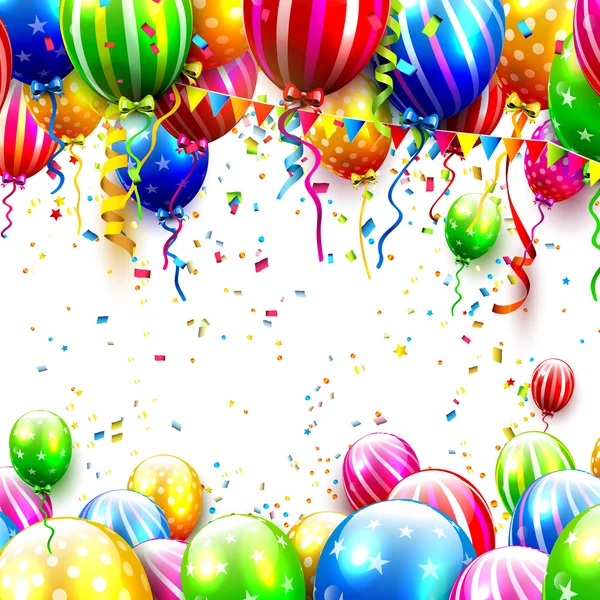 parti arka planı renkli balonları