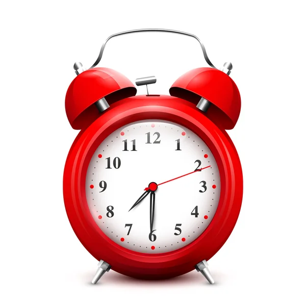 Red alarm clock — Stock Vector