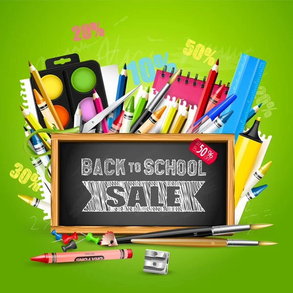 Back To School sale — Stock Vector