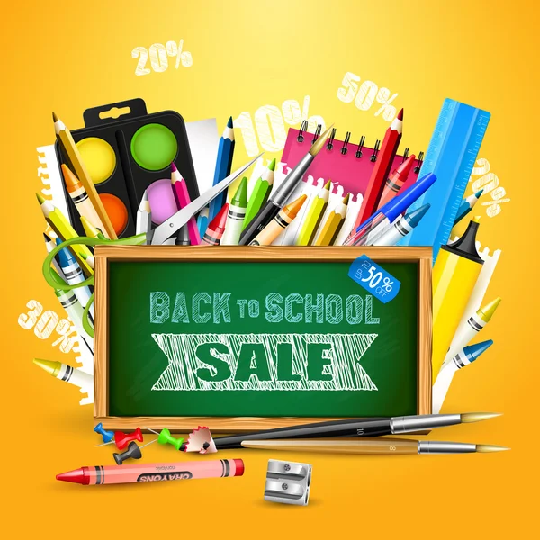 Terug naar School Verkoop — Stockvector